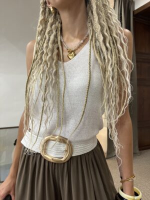 LUNA KNIT TOP BIELY